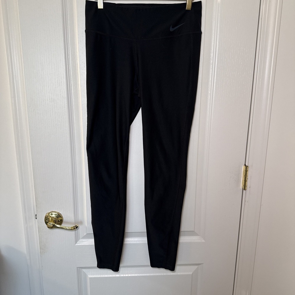 Nike Dri-FIT Leggings Womens M Black Full Length High Waist Athletic Yoga Pants